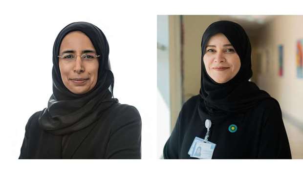 HE Dr Hanan Mohamed al-Kuwari, left, and Mariam al-Mutawa