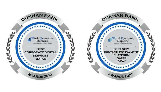 Dukhan Bank wins 2 awards from World Economic Magazine for innovative, outstanding banking servicesr