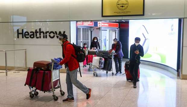 Travellers arrive at the London Heathrow Airport. Bio-safety, vaccines, testing, standards and travel pass have been touted as measures in a global framework recommended for re-connecting the world. Since the pandemic began, IATA together with other industry stakeholders and the International Civil Aviation Organisation, have developed step-by-step processes to minimise the risk of infection during air travel.