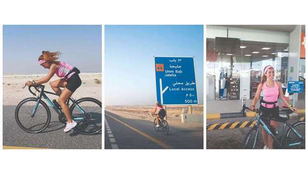 Ana Catarina Trindade, a young Portuguese expatriate, physical trainer and fitness coach,  recently completed a cycling tour around Qatar u2013 u2018Personal Challengeu2019. She cycled around the country in just four weekends.