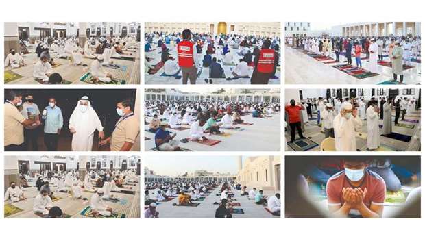 Qatar residents celebrated Eid al-Fitr Thursday abiding by the preventive and precautionary measures against the spread of Covid-19. They had a cheerful day with the authorities concerned opening the doors of mosques and prayer grounds for special Eid prayers.
