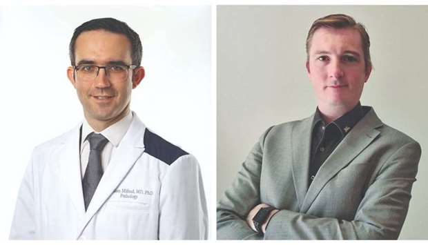 Dr William Mifsud, left, and Dr Wouter Hendrickx