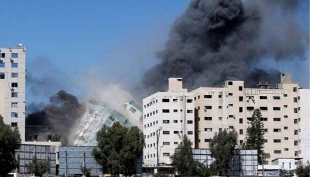 Al Jazeera condemn in strongest term the Israeli destruction of its offices in Gaza