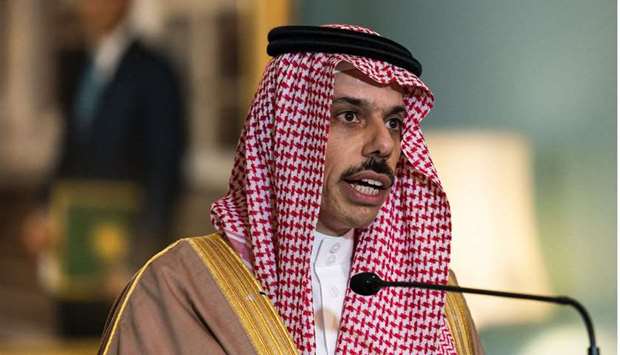 Prince Faisal bin Farhan Al Saud condemned what he called the violation of the sanctity of Islamic holy sites and ,forcible, eviction of Palestinians from their homes in East Jerusalem.. File picture