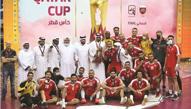 The prizes were distributed by Qatar Handball Association president Ahmad Mohamed al-Shaabi. PICTURE: Jayaram
