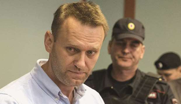 Navalny: serving two-and-a-half years on embezzlement charges in a penal colony.