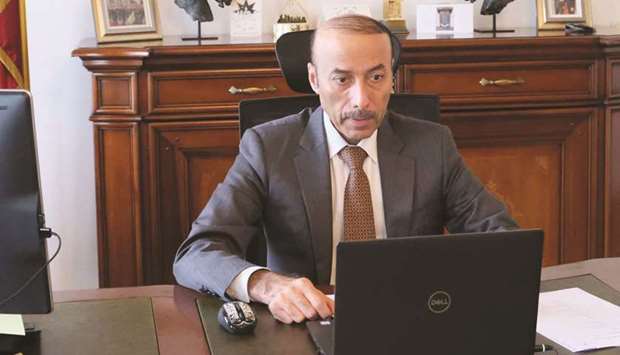 HE the Permanent Representative of Qatar to the United Nations and International Organisations in Vienna Ambassador Sultan bin Salmeen al-Mansouri.