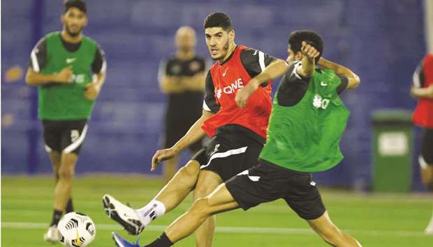 Ahead of next monthu2019s Asian qualifiers against India and Oman, a 27-member Qatar football squad began training session at the Aspire Academy on Monday.