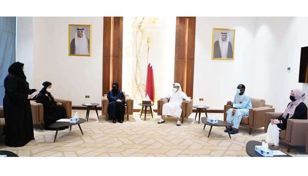 The honouring ceremony in session.