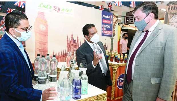British ambassador Jonathan Wilks with LuLu officials led by Dr Mohamed Althaf, director, LuLu Group, during the launching of the 'British Food Festival'. PICTURE: Shaji Kayamkulam