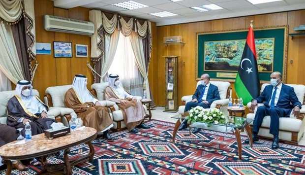 During the meeting, they reviewed the bilateral relations, and the latest developments in Libya.