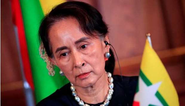 (File photo)  Aung San Suu Kyi