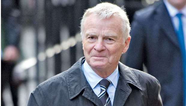 In this file photo taken on November 24, 2011, former F1 chief Max Mosley arrives to attend the Leveson Inquiry in central London. (AFP)