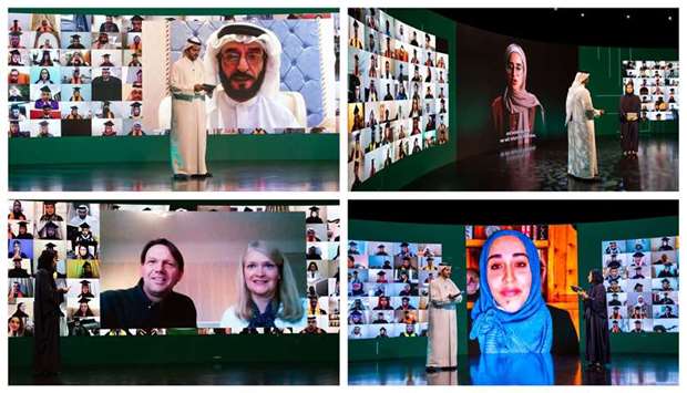 Snapshots of the virtual Convocation ceremony.