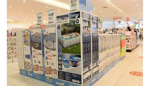 Swimming pools are among this summer season's popular promos. PICTURE: Shaji Kayamkulam.