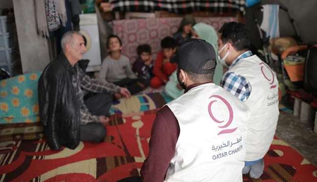 QC distributes Zakat Al-Fitr to Syrian refugee famlies in Turkey.