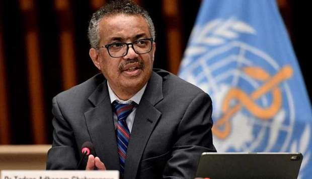 (File photo) World Health Organisation (WHO) Director-General Tedros Adhanom Ghebreyesus. (Reuters)
