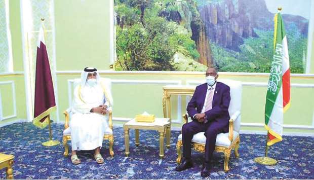 President of Somaliland Muse Bihi met in Hargeisa with HE Special Envoy of the Minister of Foreign Affairs for Counterterrorism and Mediation in Conflict Resolution Dr Mutlaq bin Majed al-Qahtani and his accompanying delegation, during their visit to Somaliland.