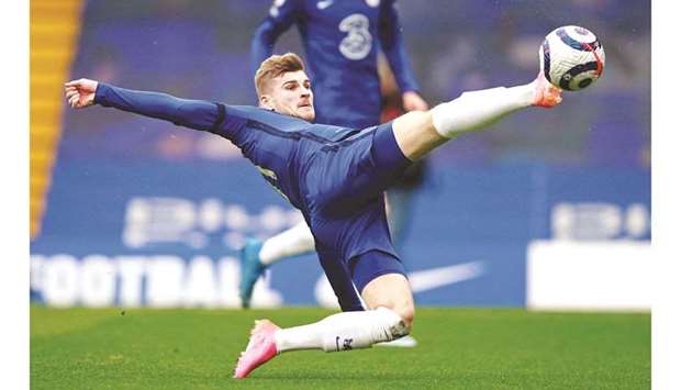 Chelseau2019s German striker Timo Werner has scored just three times in his last 38 games for club and country, one of which came against fourth-tier Morecambe in the FA Cup. (AFP)