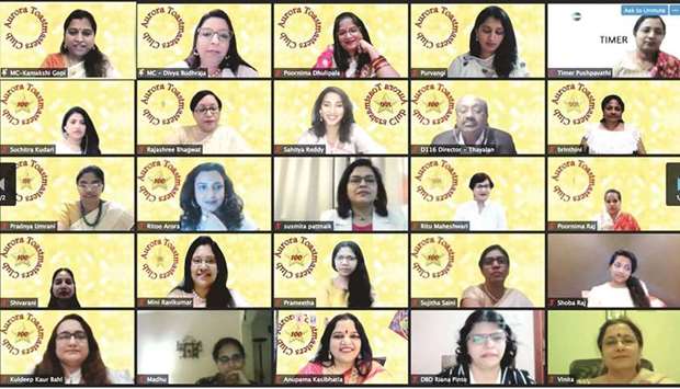 Aurora Toastmasters Club (ATC) recently celebrated its centennial meeting virtually. The dignitaries and members were welcomed by ATC president Sahitya Reddy.