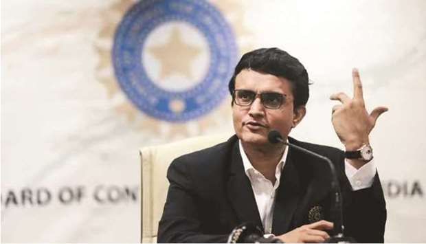 Former India captain and BCCI president Sourav Ganguly.