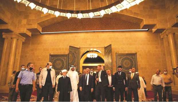 The mosque has been built on a total area of about 8,400sqm, and its capacity is estimated at about 3,000 worshippers.