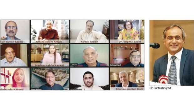 The event included discussion on Dr Fartash by prominent figures in Qatar and also featured video messages from his daughter, friends, colleagues, pupils and known poets from different countries.