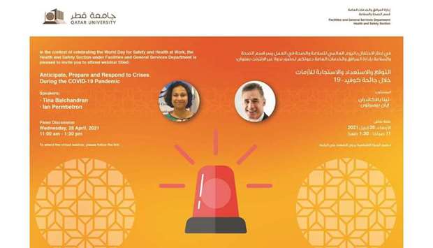 The Public Facilities and Services Department organised a webinar titled 'Anticipate, Prepare and Response to Crises during the Covid-19 Pandemic'.