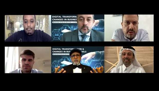 Panel of experts during Doha Bank's recent webinar.