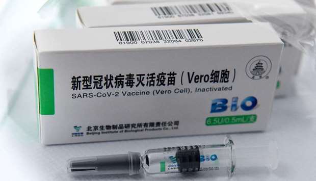 The UAE led Phase III clinical trials of the vaccine produced by China's state-owned drugmaker Sinopharm