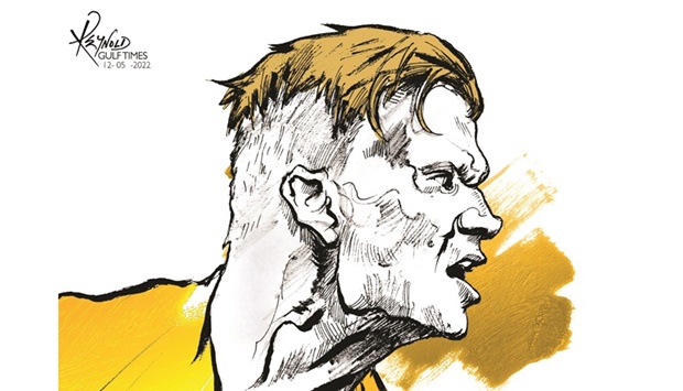 Erling Haaland (Illustration by Reynold/Gulf Times)