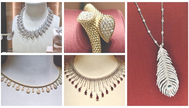 Some of the Boucheron collections on display at the booth at Fifty East Pavilion. PICTURES: Thajudheen.