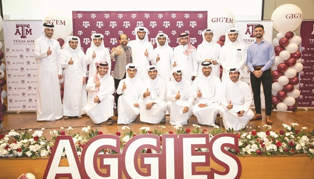 Tamuq students receive Aggie Rings