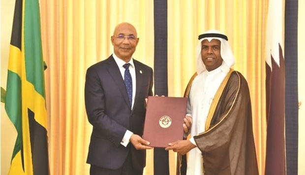 Jamaican Governor-General Patrick Linton Allen has received the credentials of Jamal Nasser al-Badr, Qatar's ambassador (non-resident) in Kingston.