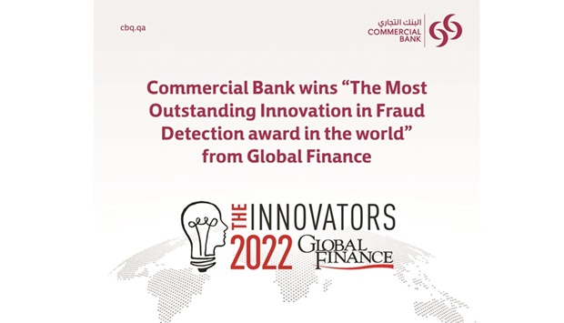 Commercial Bank achieved this prestigious award in recognition of its first-of-its-kind digitally secure service in Qatar u2018CBsafe IDu2019