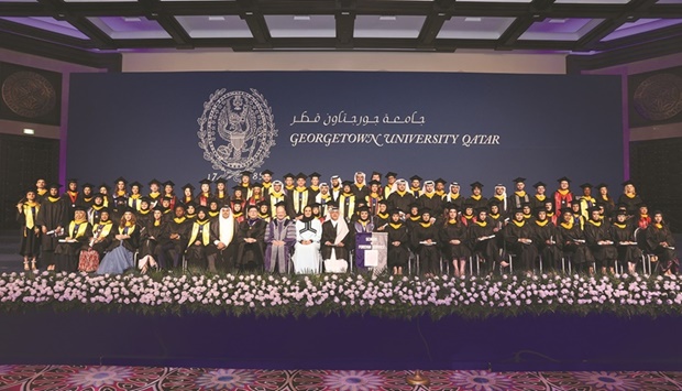GU-Q Class of 2022 graduates.