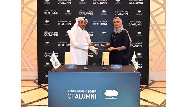 The MoU was signed by HE the Minister of Labour Dr Ali bin Smaikh al-Marri and Qatar Foundation Vice-Chairperson and CEO HE Sheikha Hind bint Hamad al-Thani.