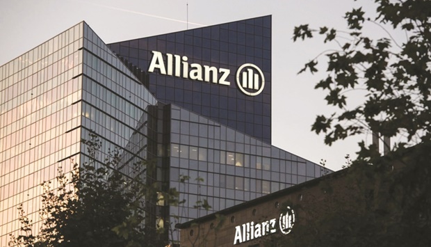 The offices of Allianz in the La Defense financial district of Paris. A unit of Allianz agreed to plead guilty to fraud and pay $5.8bn in fines and restitution after a relatively low-risk group of investment funds collapsed in the wake of pandemic market gyrations.