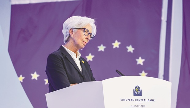 European Central Bank president Christine Lagarde.