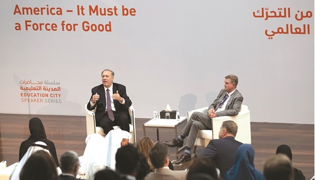 Michael Pompeo at the event.