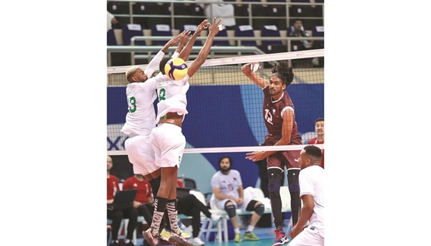 Qatar beat Saudi Arabia 25-18, 25-16, 25-20 in a Group A volleyball match at the GCC Games in Kuwait yesterday.