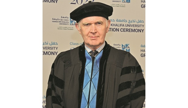 Dr Richard Ou2019Kennedy during the convocation ceremony of the HBKU Class of 2022.