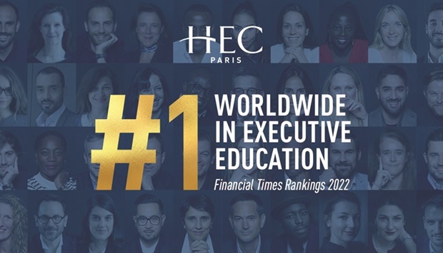 Attaining lead position in the 2022 rankings comes after HEC Paris, was consistently among the FTu2019s top executive education schools for the past six years.