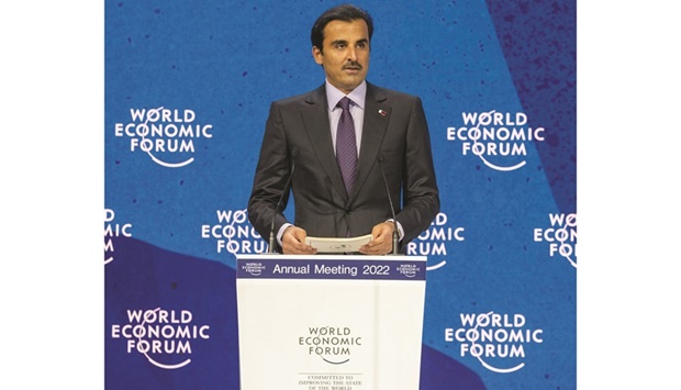 Qatar is just like your own country - not perfect, constantly trying to improve, and full of hope for a brighter future, His Highness the Amir said at the World Economic Forum