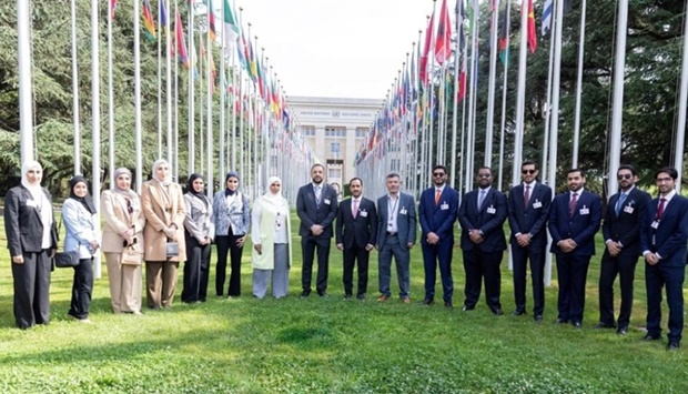 The DI delegation during their visit to the UN headquarters in Geneva, Switzerland