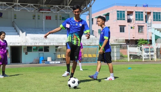 The project, titled u2018Uniting Through the Power of Footballu2019, helped promote peace, resilience and inclusion among youth in disadvantaged communities in Argentina, Iraq, Myanmar and Uganda.