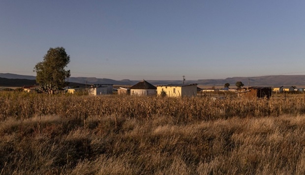 A general view of houses in Zingqolweni village on May 16, 2022.