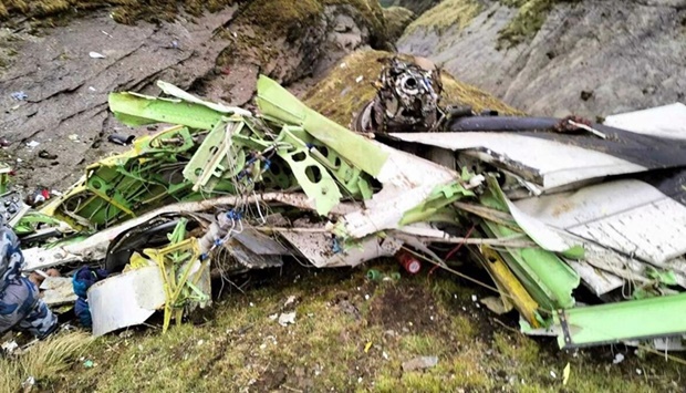 The wreckage was found a day later strewn across a mountainside at around 14,500 feet (4,420 metres).