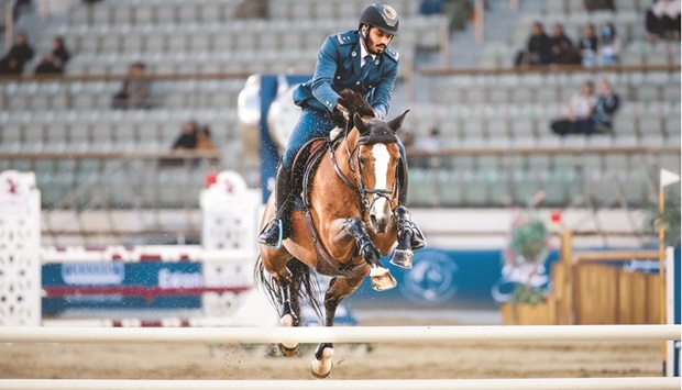 Saeed Nasser al-Qadi leads the Big Tour class with 246 points going into the final round of the Longines Qatar Equestrian Tour Hathab.