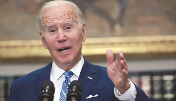 (File photo) US President Joe Biden